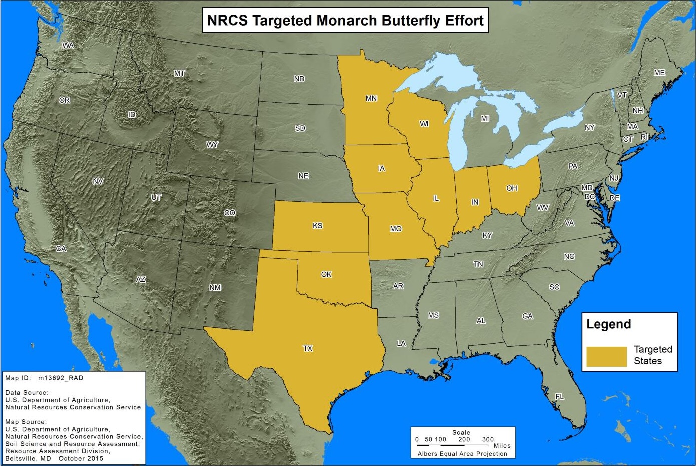 NRCS Targeted Monarch Butterfly Effort