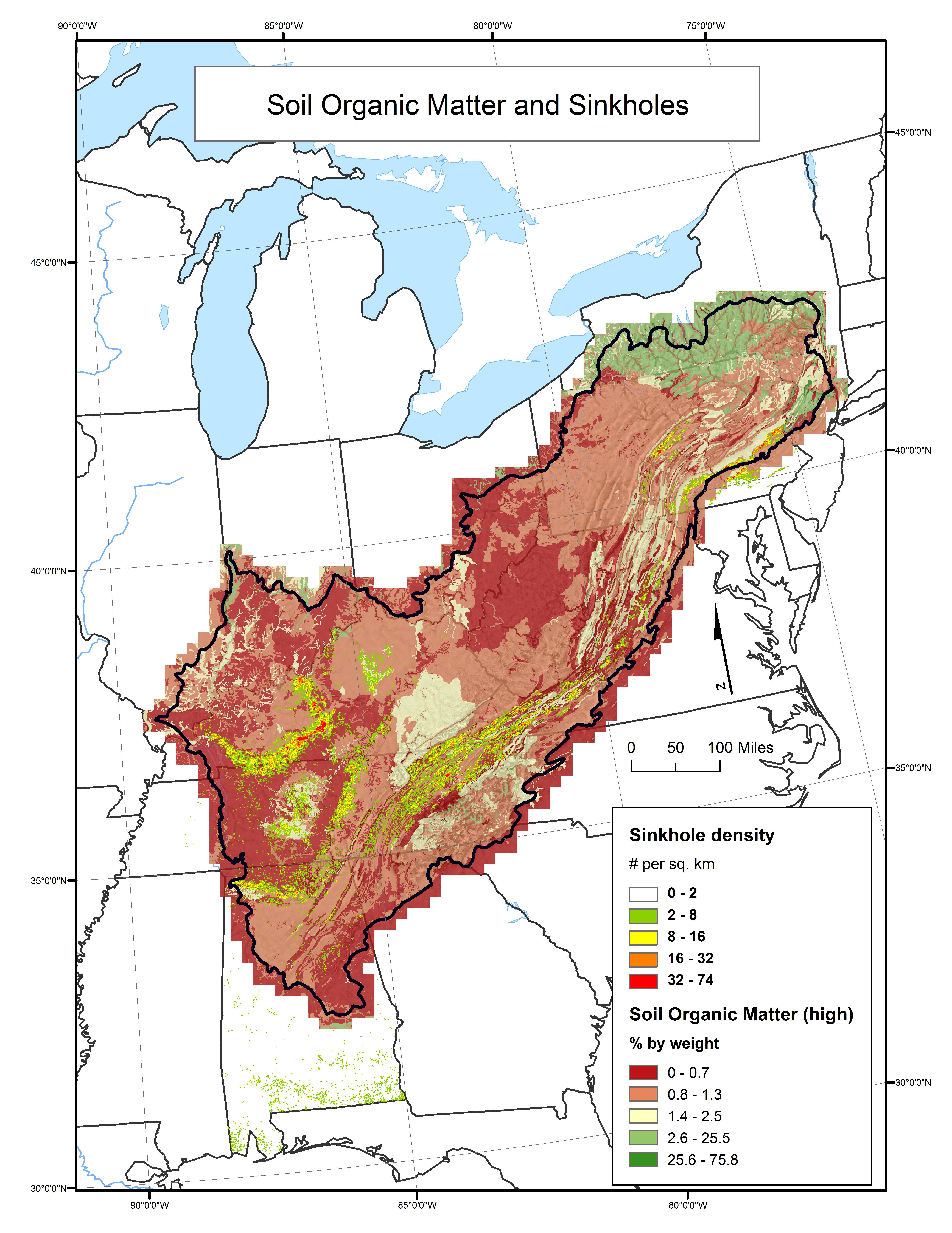 Soil Organic Matter and Sinkholes