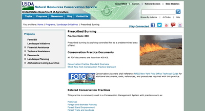 NRCS Prescribed Burning